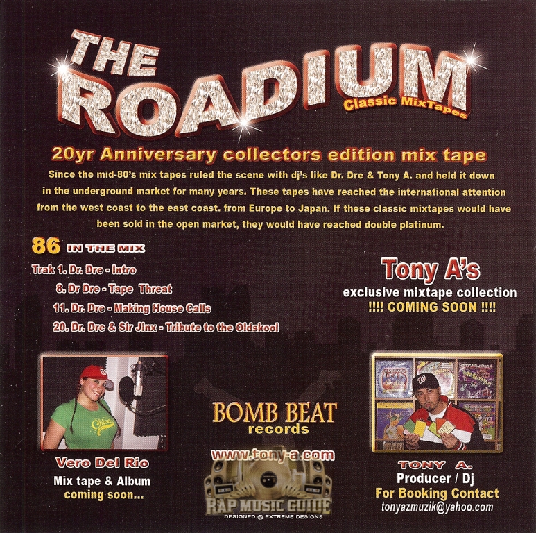 Dr. Dre 86 In The Mix The Roadium Classic Mixtapes CD Rap Music Guide